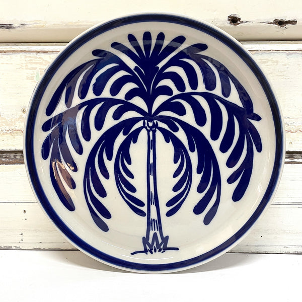 Del Sol Palm Plate Blue