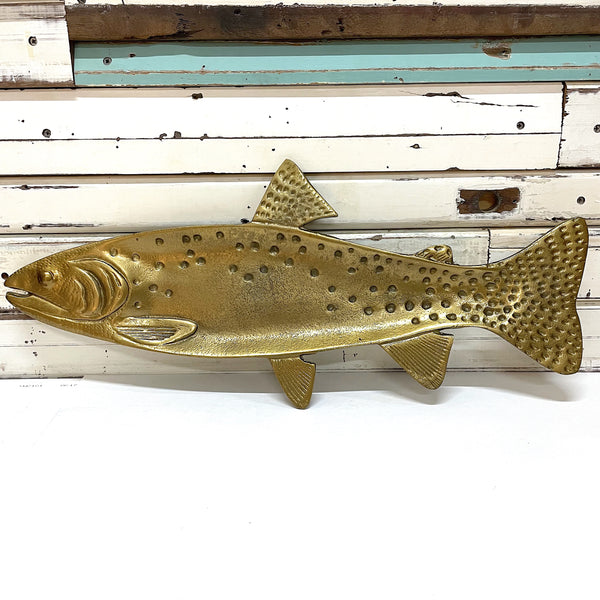 Antique Gold Fish Platter