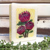 Mini Woodblock - Protea Bloom