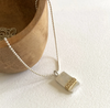 Gold Band Pendant Necklace