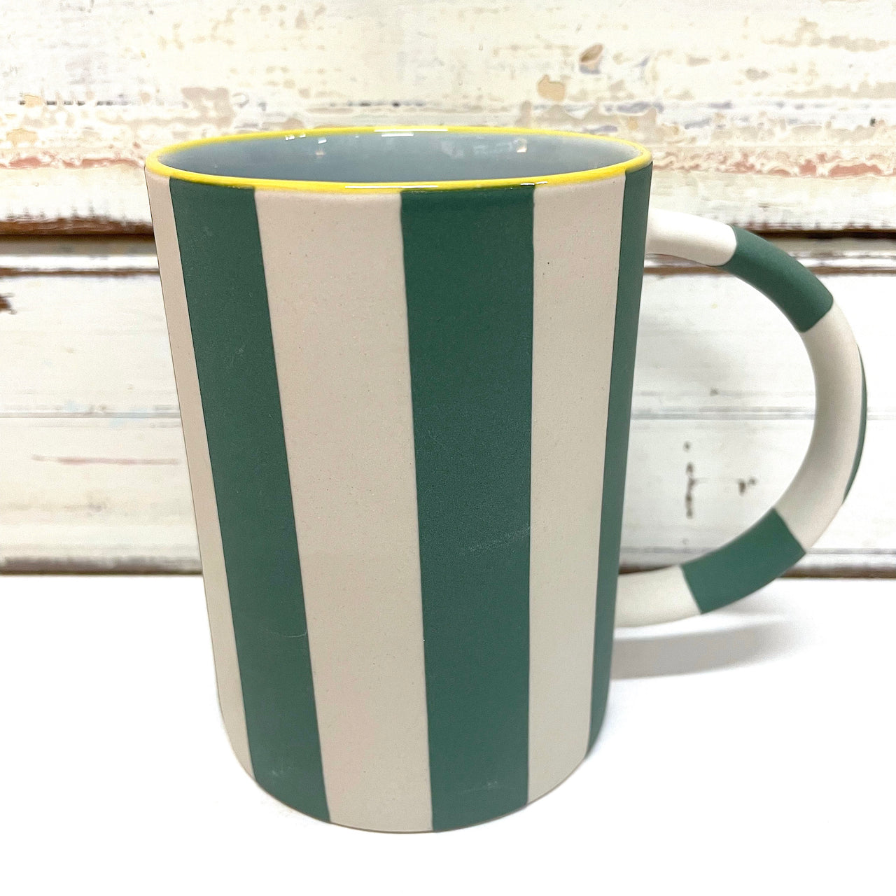 Happy Stripe Green Mug