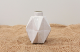 Metric Vase - White WAS $45 ~ NOW $27