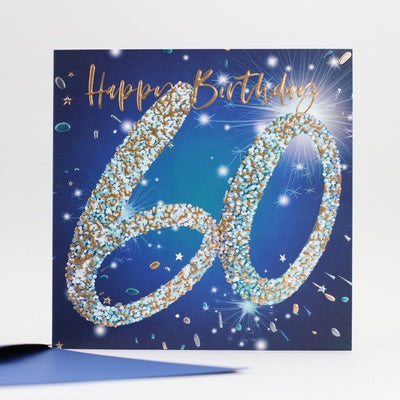 Sparkly 60th Birthday Card