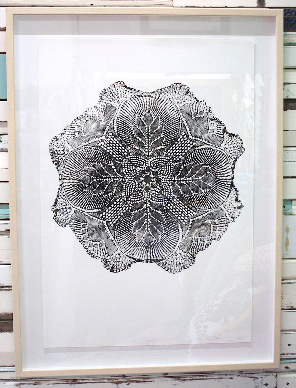 Lilypad Mandala Framed Print
