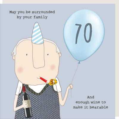 70th Family + Wine Card