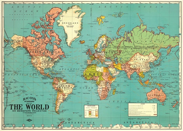 Map of the World Posterwrap