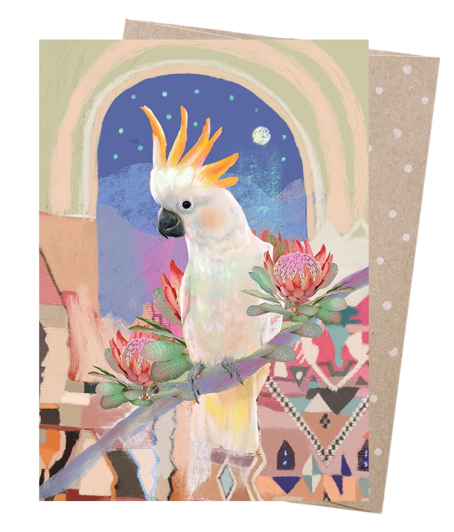 Cockatoo's Bazaar Greeting Card