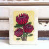 Mini Woodblock - Protea Bloom
