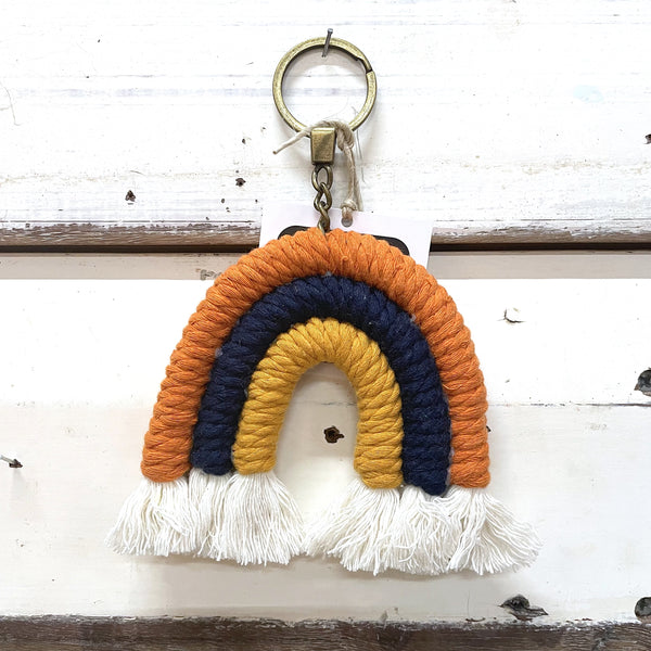 Rainbow Orange Key Ring / Bag Charm