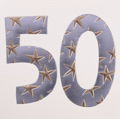 50th Stars Card