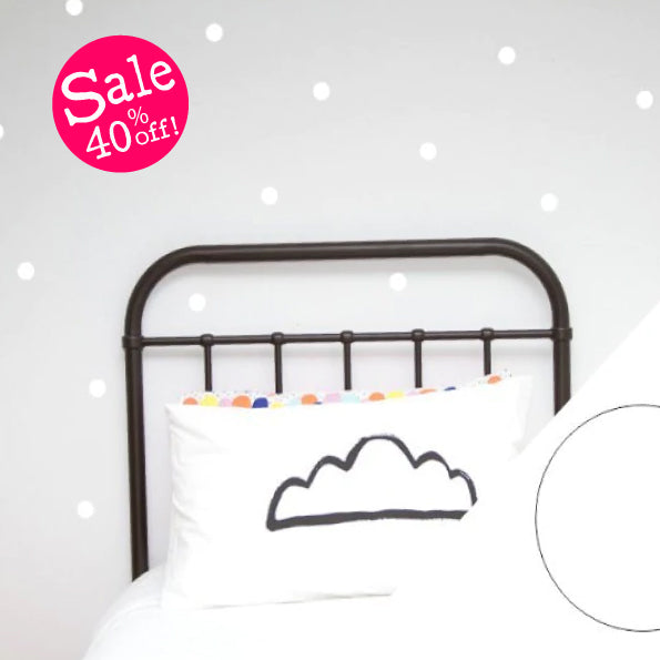 Wall Stickers - Sml White Dots - SAVE 40% - WAS $28.95 NOW $17.35
