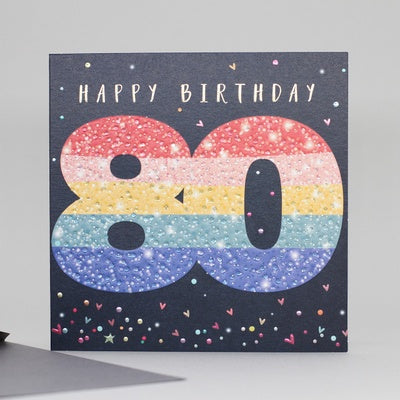 Happy 80 Birthday Card
