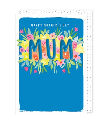 Blue Mother's Day Card