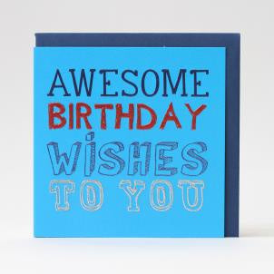 Awesome Birthday Wishes Card